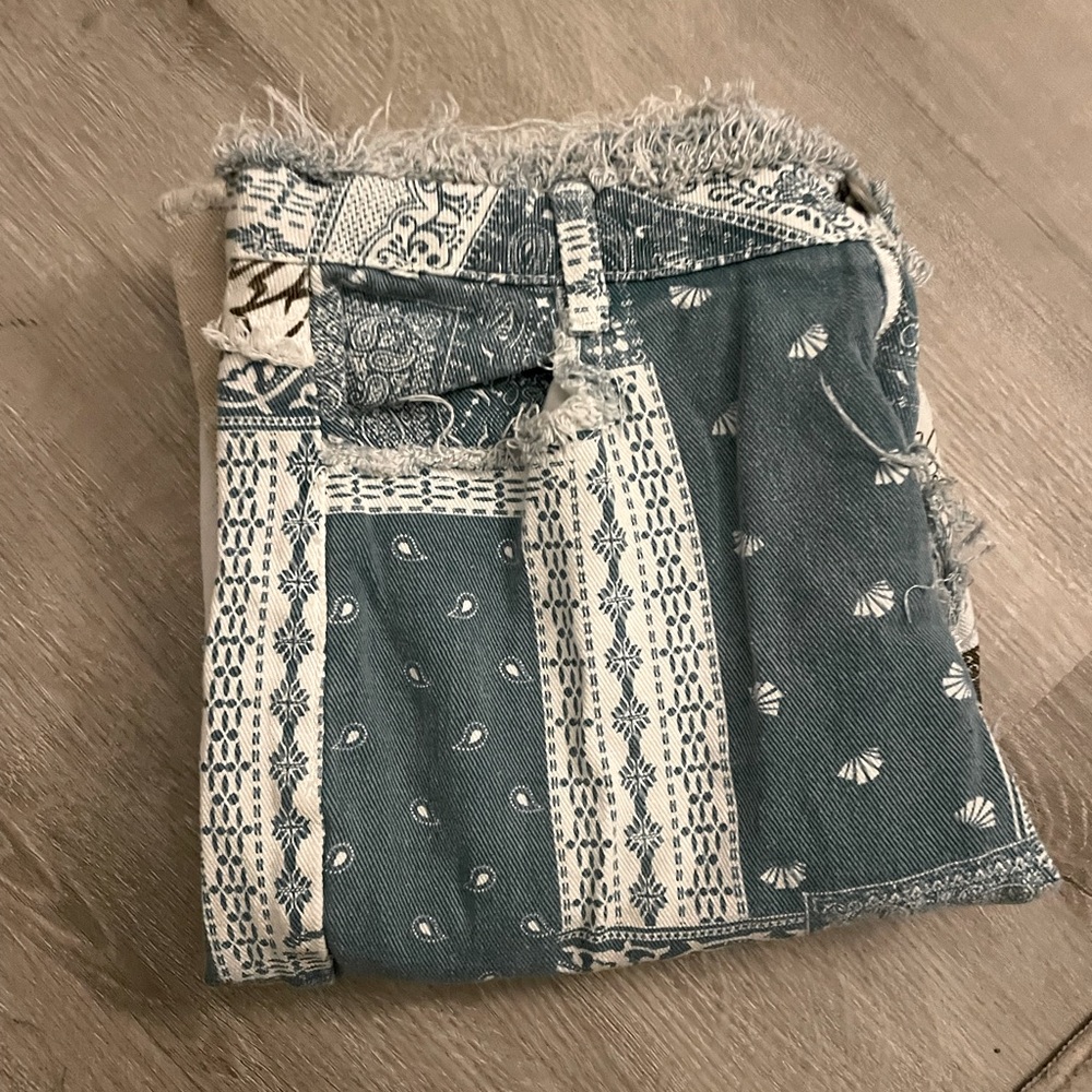 Patchwork Boyfriend Jeans, Colorful Unique Style